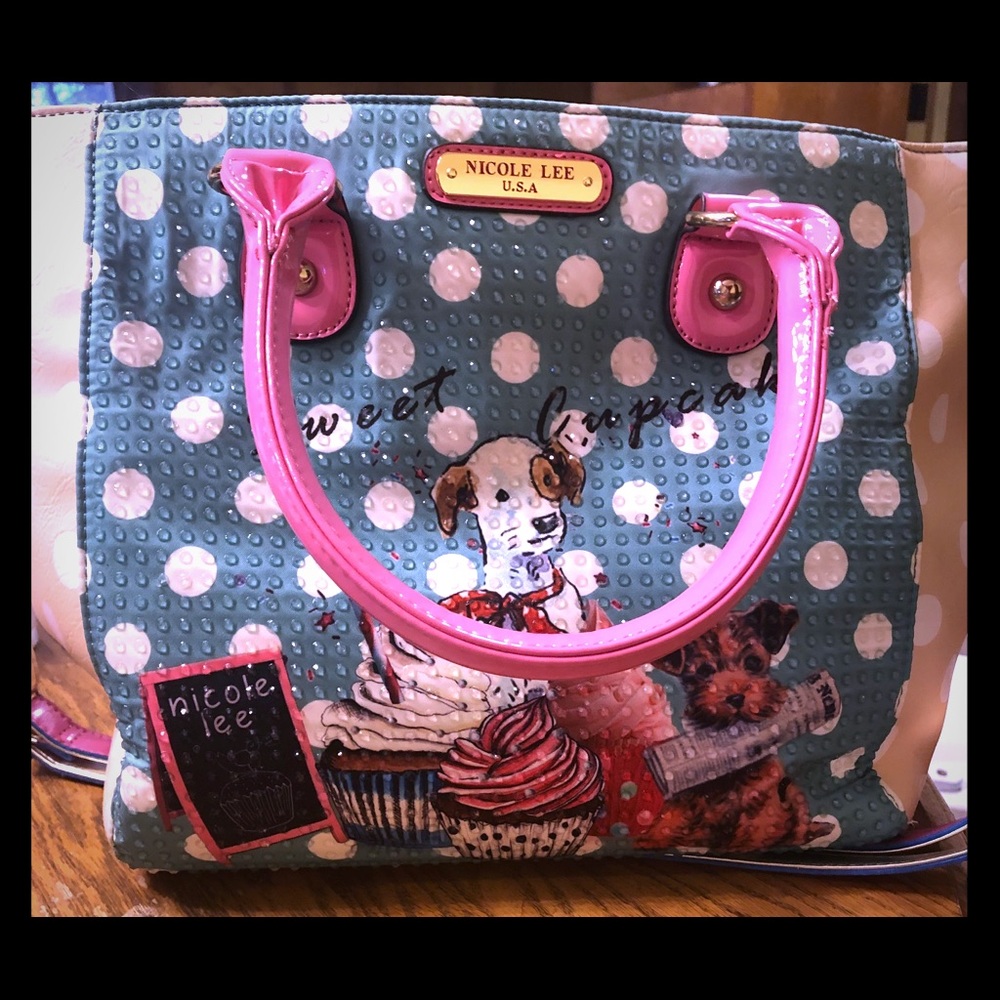 Nicole Lee Sweet Cupcake Dog handbag
